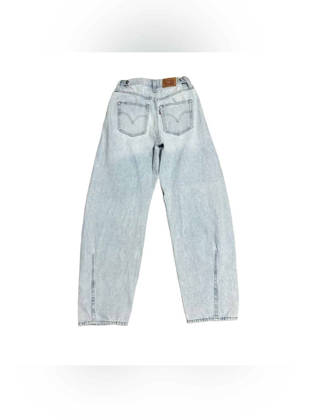 Levi's Cinch Barrel Jeans Women's 26 Light Wash High Rise Cotton Denim Trendy - Picture 2 of 6